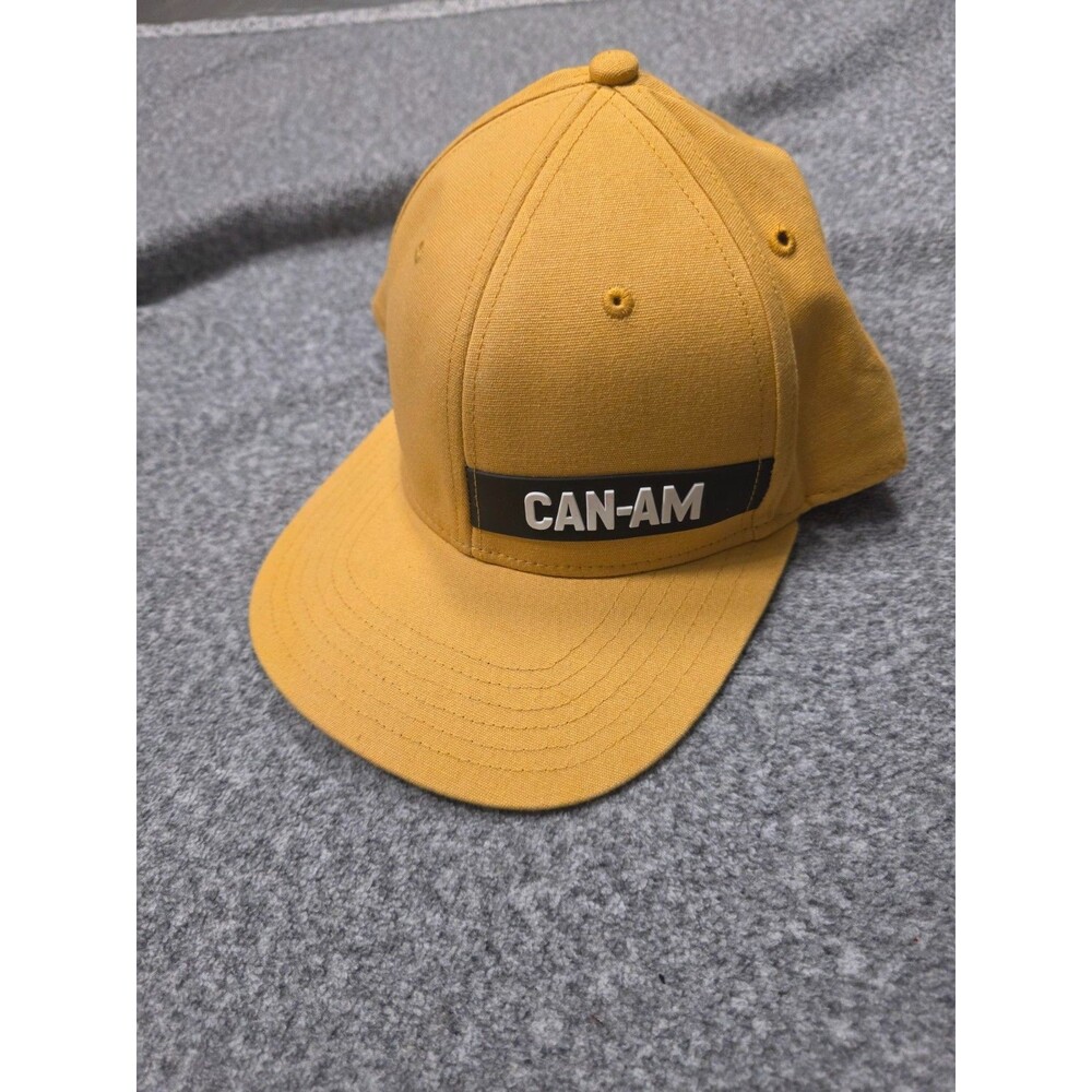 Can-Am Bombardier Cruise Cap, specifically in the "Whiskey" or yellow colorway